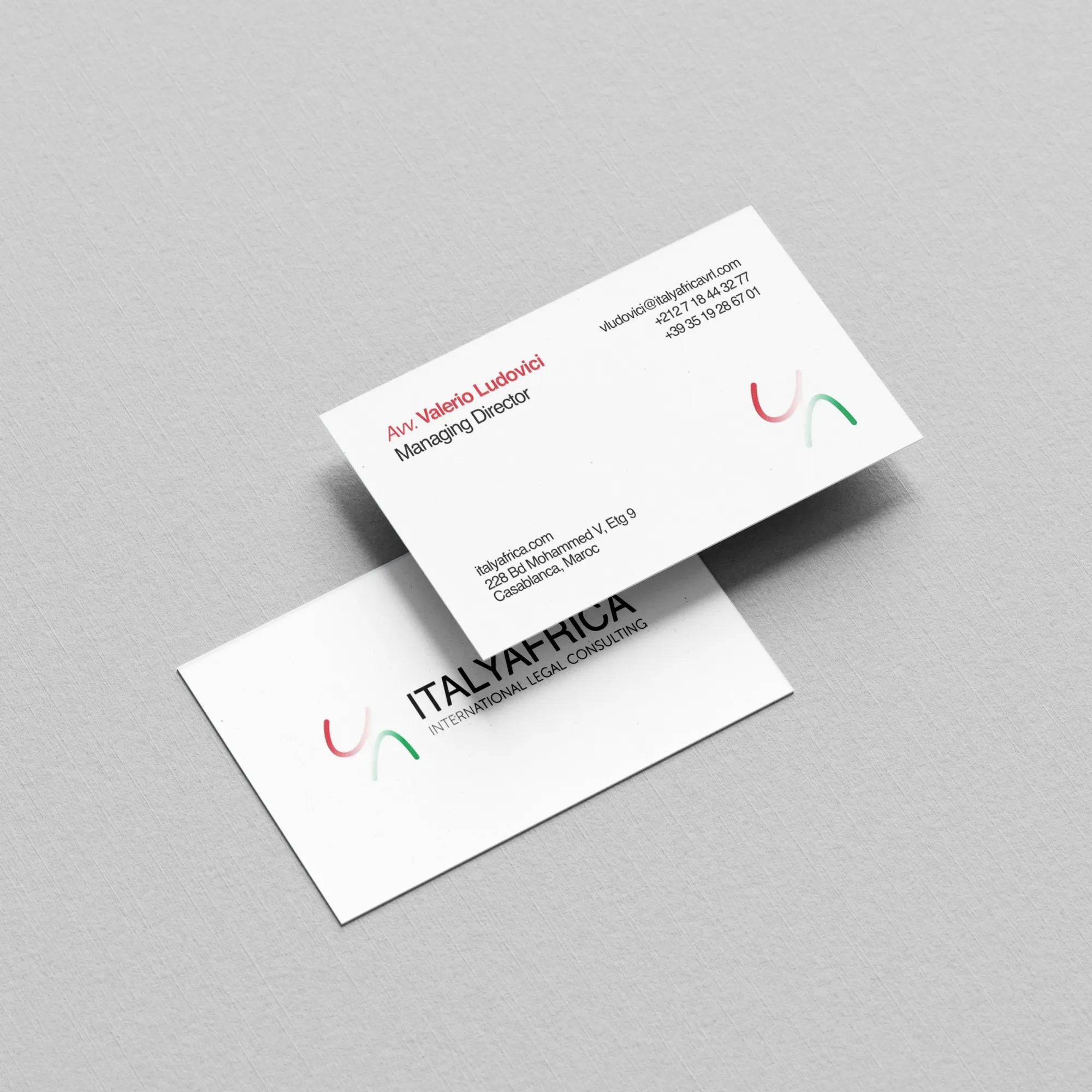 Cartes visite Italyafrica